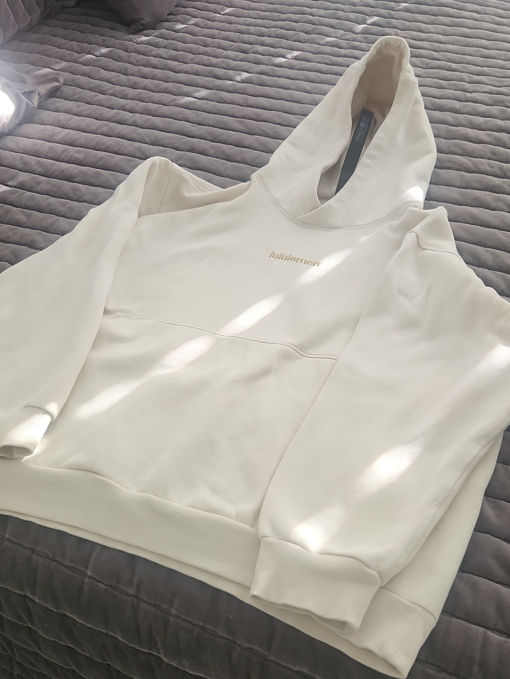 lululemon athletica Cream Pullover Hoodie - Minimal Logo